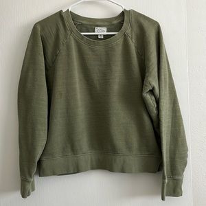 JCrew Vintage Fleece Cropped Sweatshirt